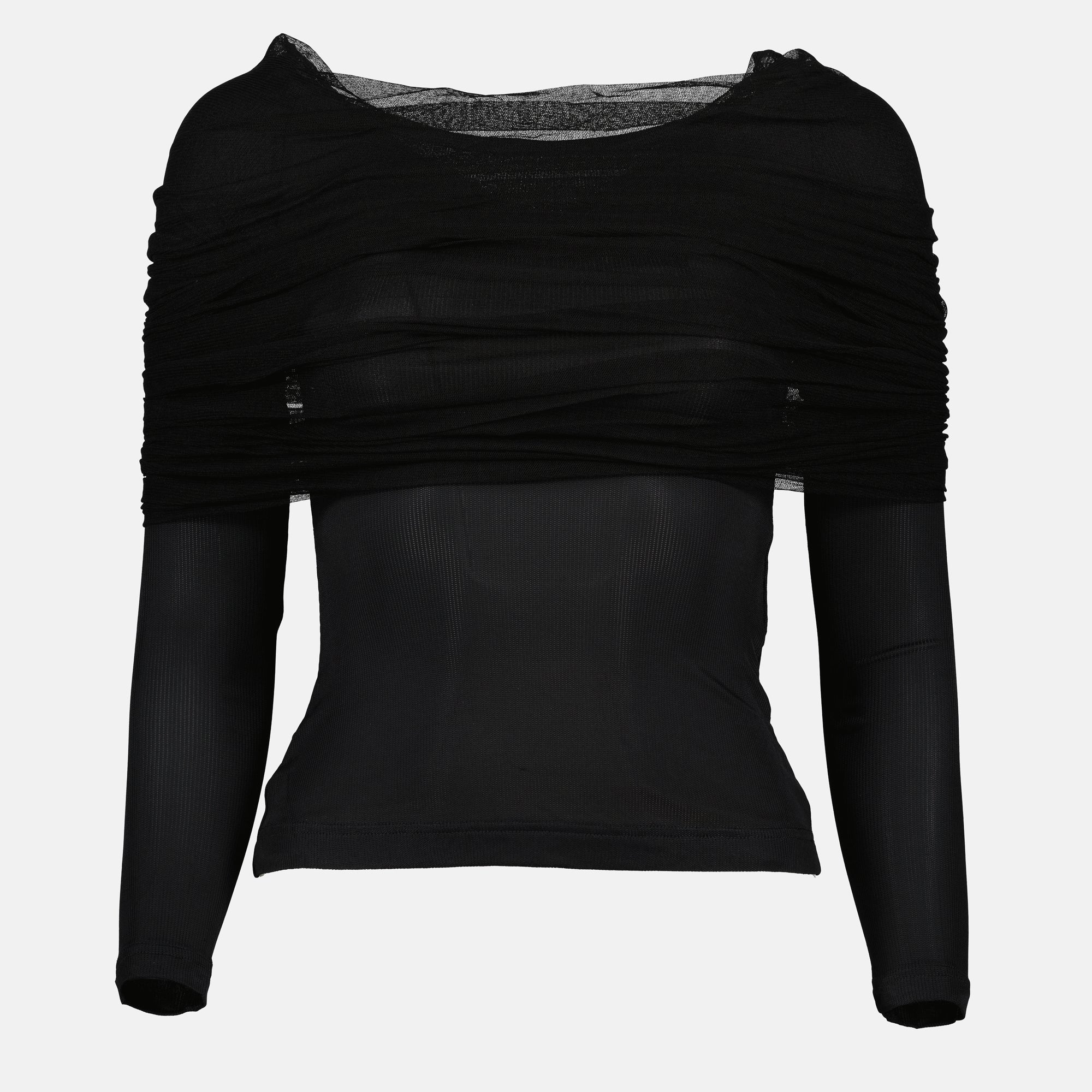 Christopher Esber, Le Haut Sonora, black top, slim fit, Autumn-Winter fashion