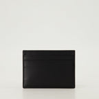 Image du porte-cartes en cuir Cassandre par Saint Laurent pour hommes - Saison Automne-Hiver 2024 - Vue de dos