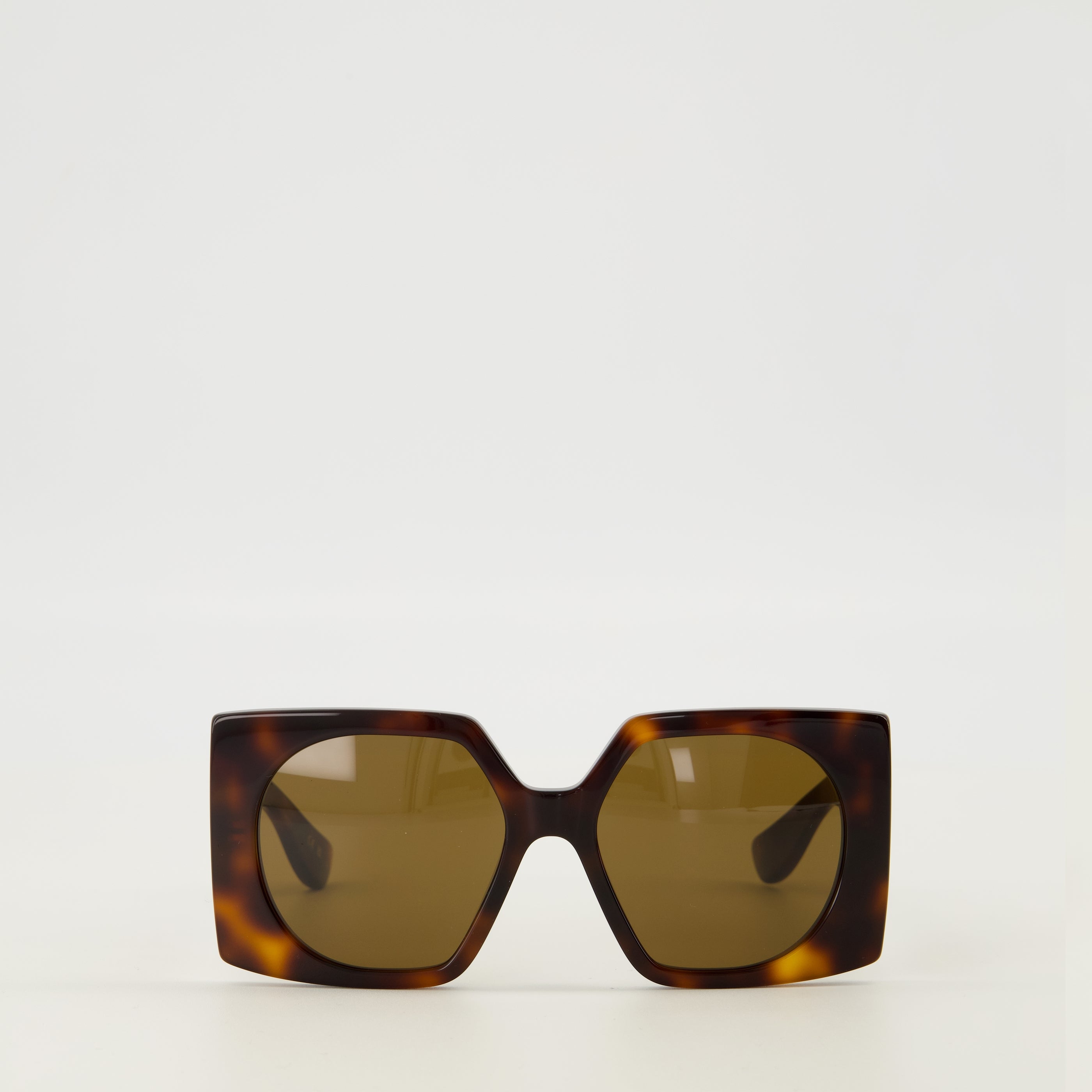 Brown Rectangular Vlogo Sunglasses