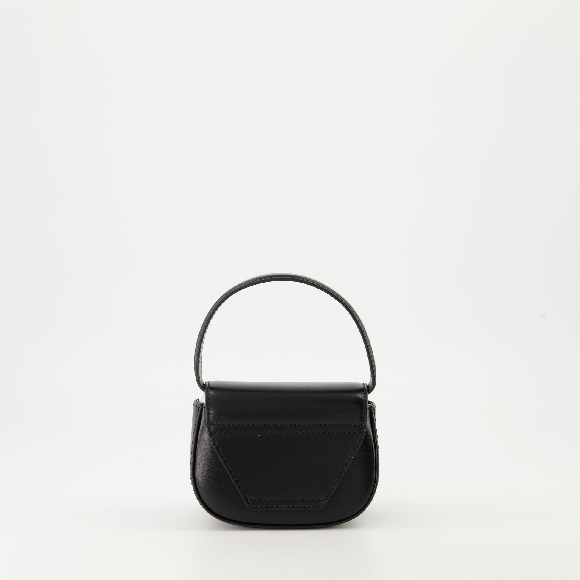 Diesel Mini Bag, Black Leather Bag, Autumn-Winter 2024, Adjustable Leather Strap, Luxury Shoulder Bag 