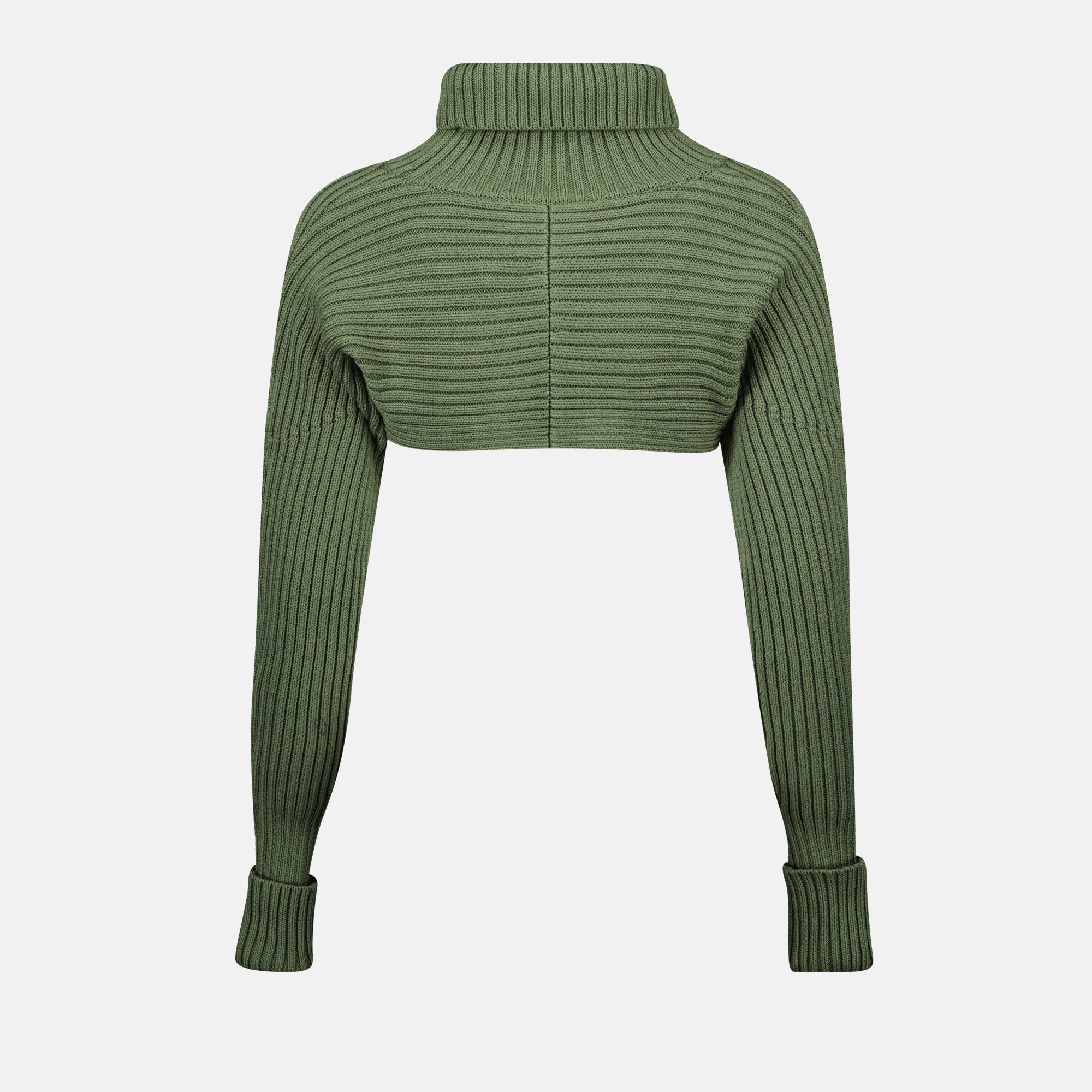 crop sweater, khaki green sweater, Iro Assina sweater, organic cotton sweater, women's fashion
