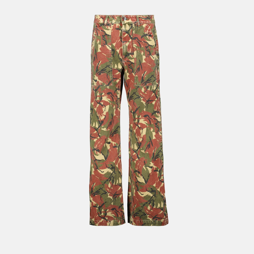 Camouflage jeans, Cargo jeans, Women's denim, Rabanne jeans, Spring-Summer collection