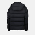 Moncler down jacket, Maya 70 jacket, black nylon jacket, men's outerwear, luxury outerwear
