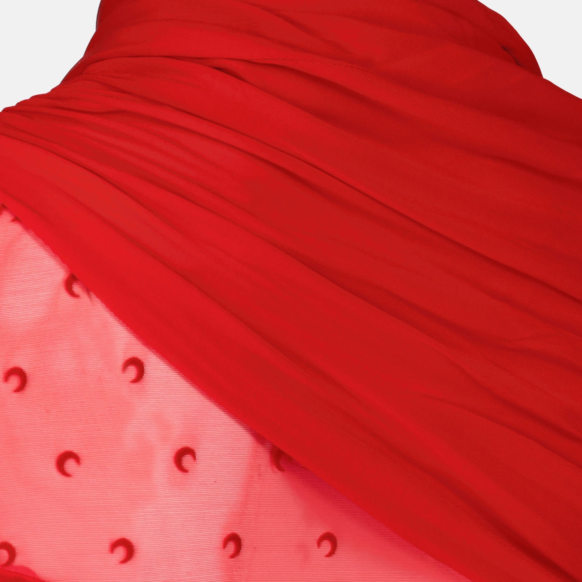 Top Drapé en Jersey Rouge