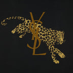 Image of Le Carré Léopard en Laine by Saint Laurent for Men - Season Autumn-Winter 2025 - Detail View 1