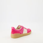 pink leather sneakers, UpVillage Crosta, Valentino Garavani, comfortable footwear, Spring-Summer collection