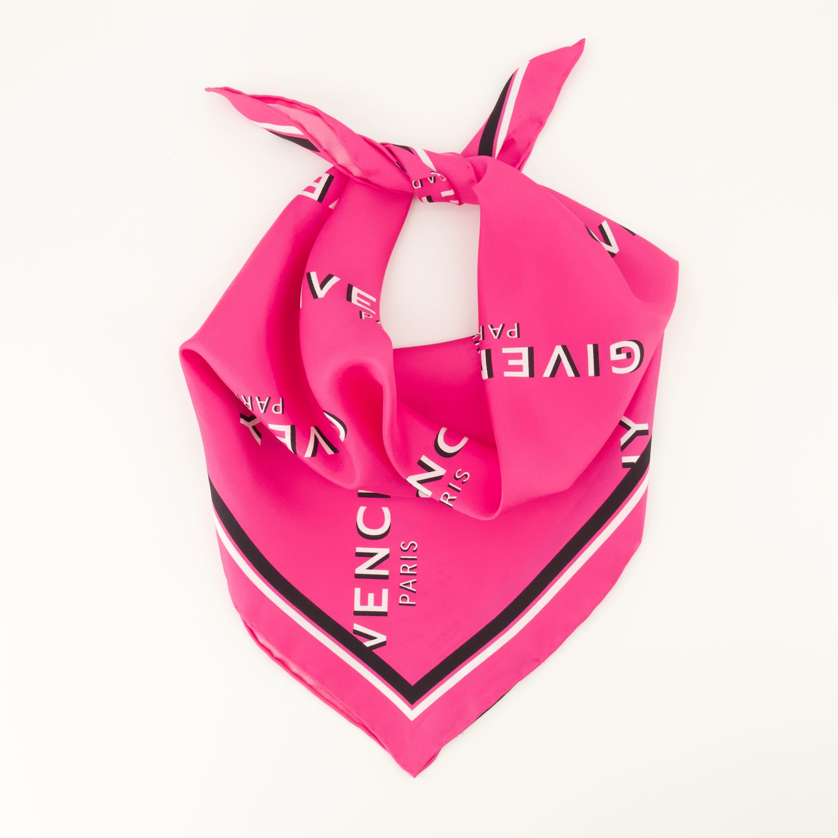 Pañuelo de Seda Cuadrado Rosa Sombra