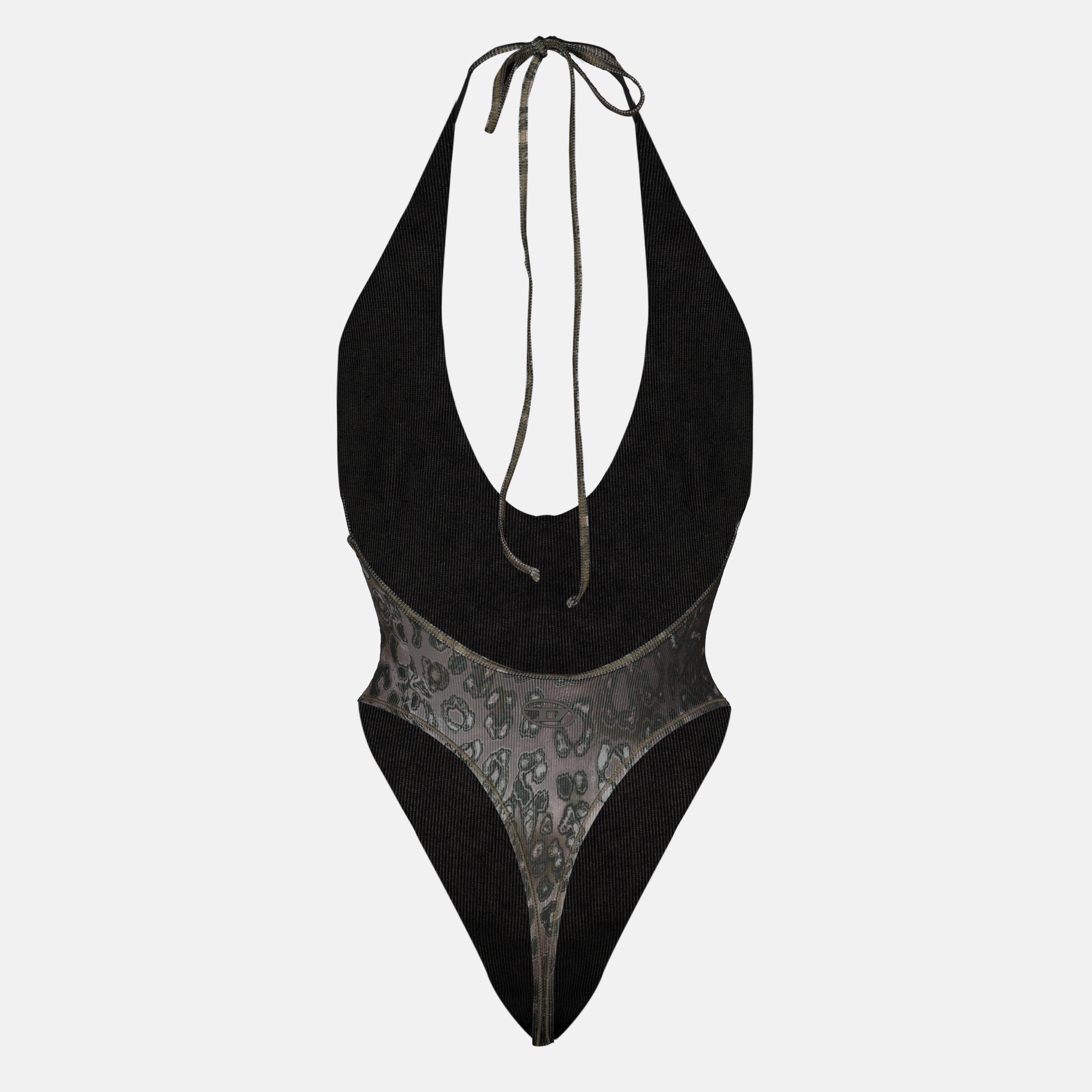  fato de banho estampado em leopardo Audrey