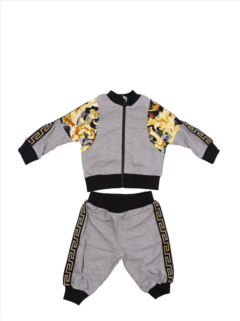 Versace, Ensemble Barocco, Grey, Children, Luxury Fashion