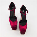 Giuseppe Zanotti, platform pumps, luxury footwear, women's shoes, Bordeaux heels
