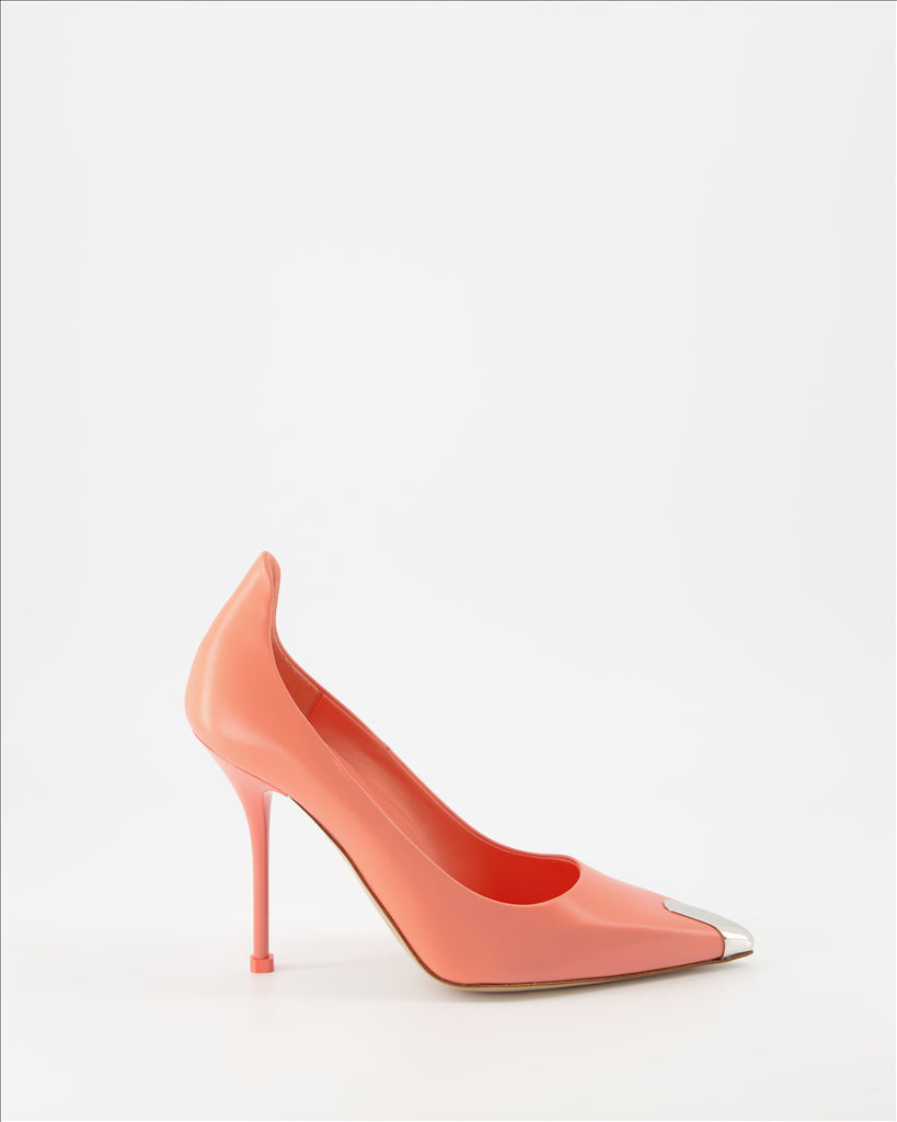 Alexander McQueen, Escarpins Punk Rose, luxury women’s shoes, designer heels, elegant punk footwear