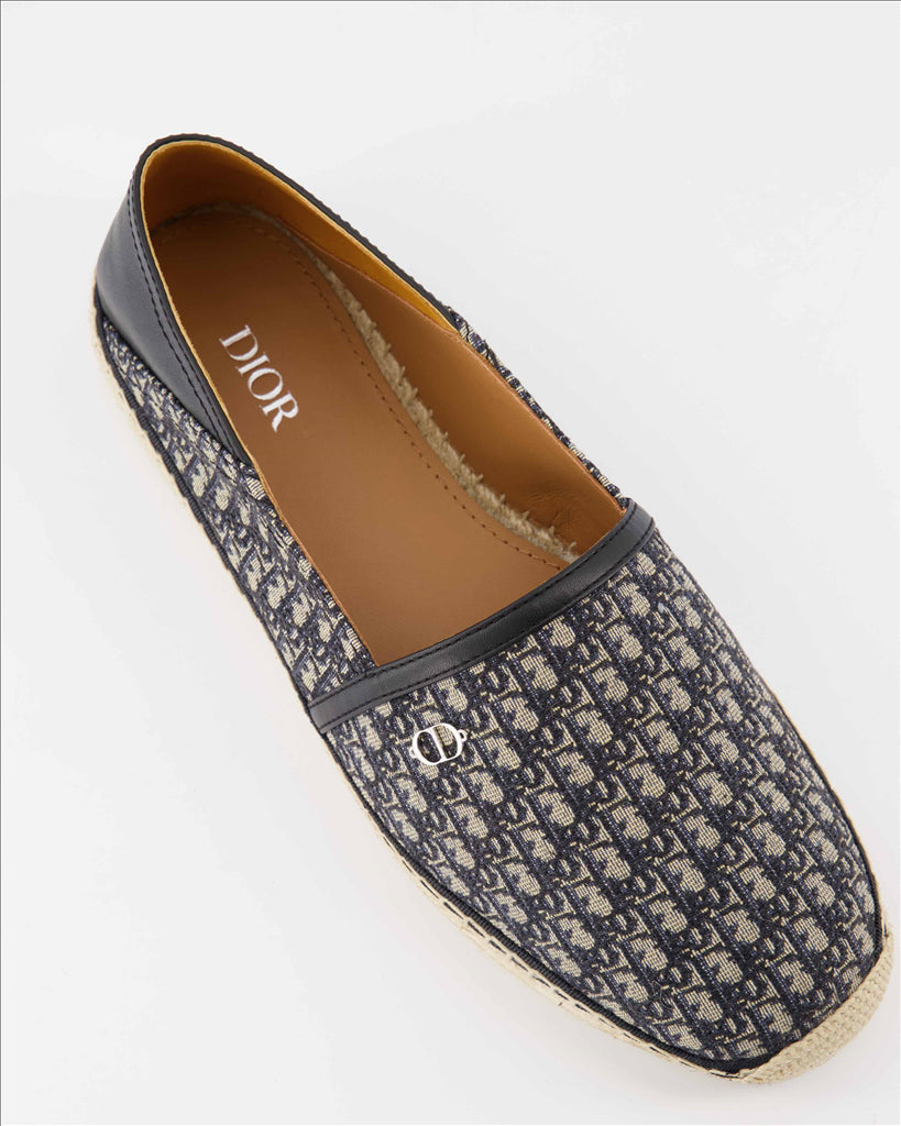 Dior espadrilles, luxury men's footwear, blue espadrilles, designer espadrilles, high-end men's shoes