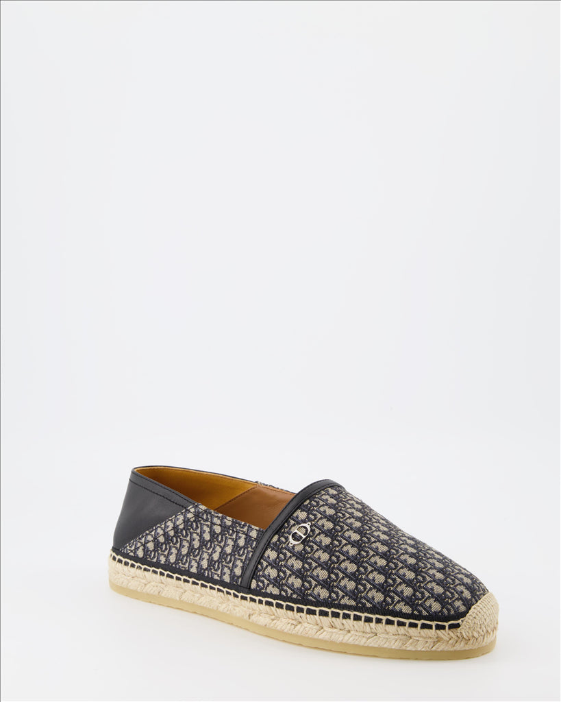 Dior espadrilles, luxury men's footwear, blue espadrilles, designer espadrilles, high-end men's shoes