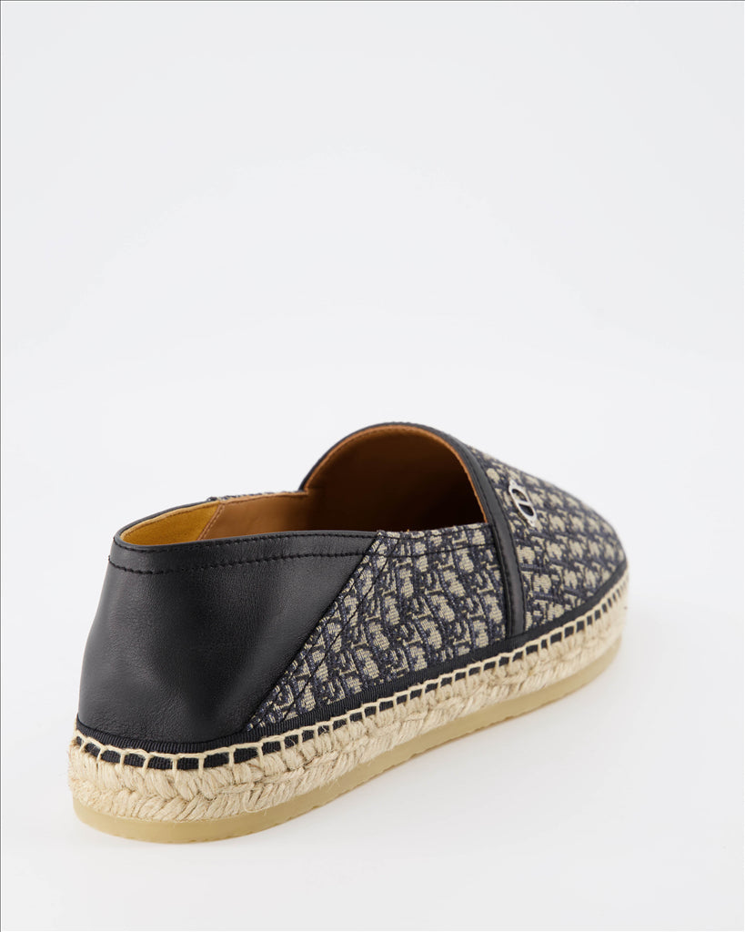 Dior espadrilles, luxury men's footwear, blue espadrilles, designer espadrilles, high-end men's shoes
