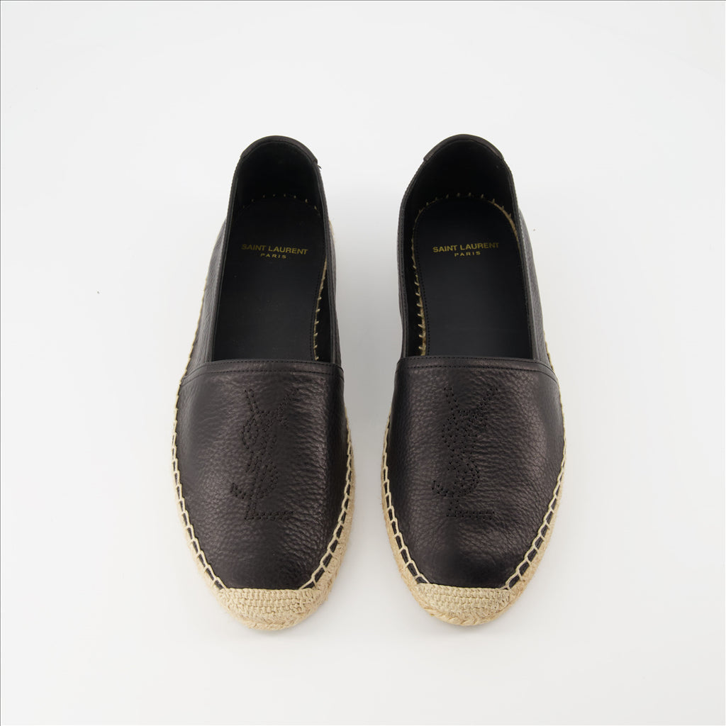 YSL Espadrilles, Saint Laurent Men's, Luxury Footwear, Black Espadrilles, Elegant Men's Fashion