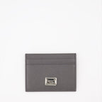 Luxury card holder, Dolphine calf leather, Dolce & Gabbana, elegant accessories, designer card wallet