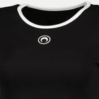 Immagine del Moon Noir Crop Top di Marine Serre per donne - Stagione Autunno-Inverno 2025 - Vista dettagliata del prodotto 2