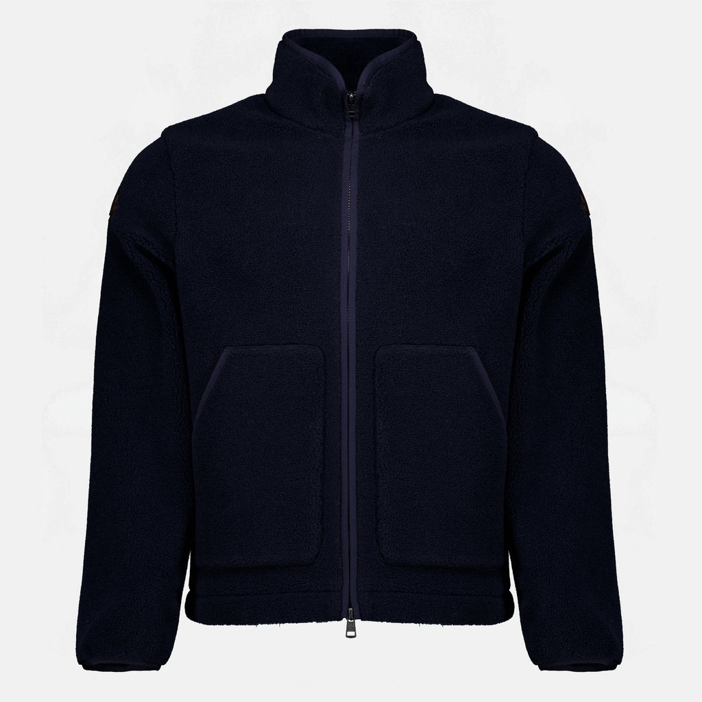 Chaqueta azul marino con cremallera