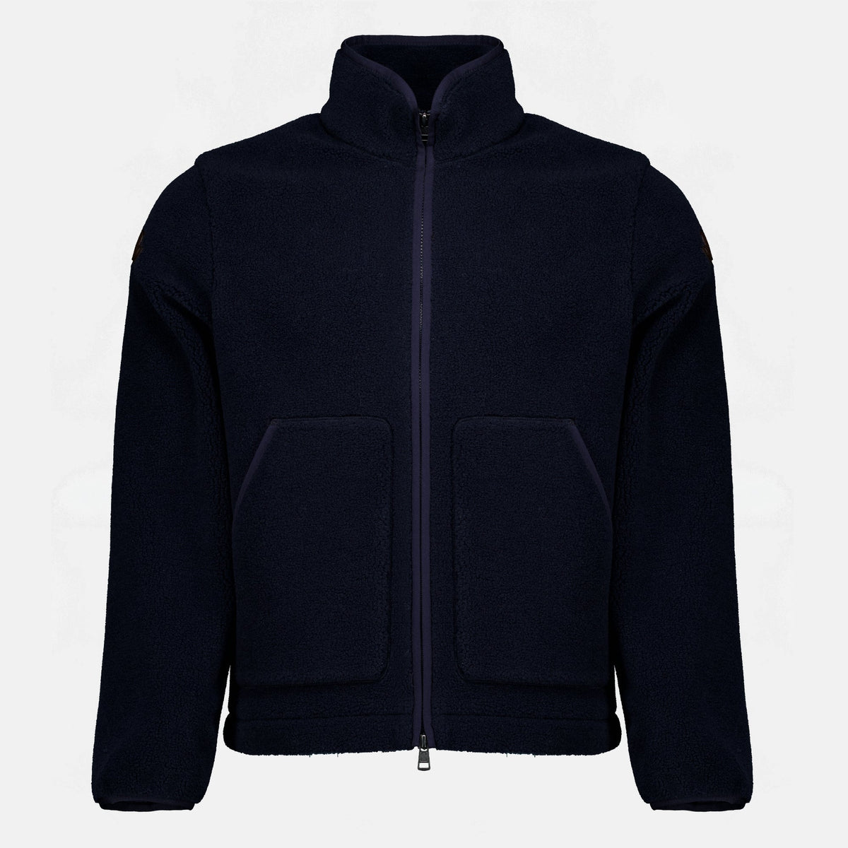 Chaqueta azul marino con cremallera