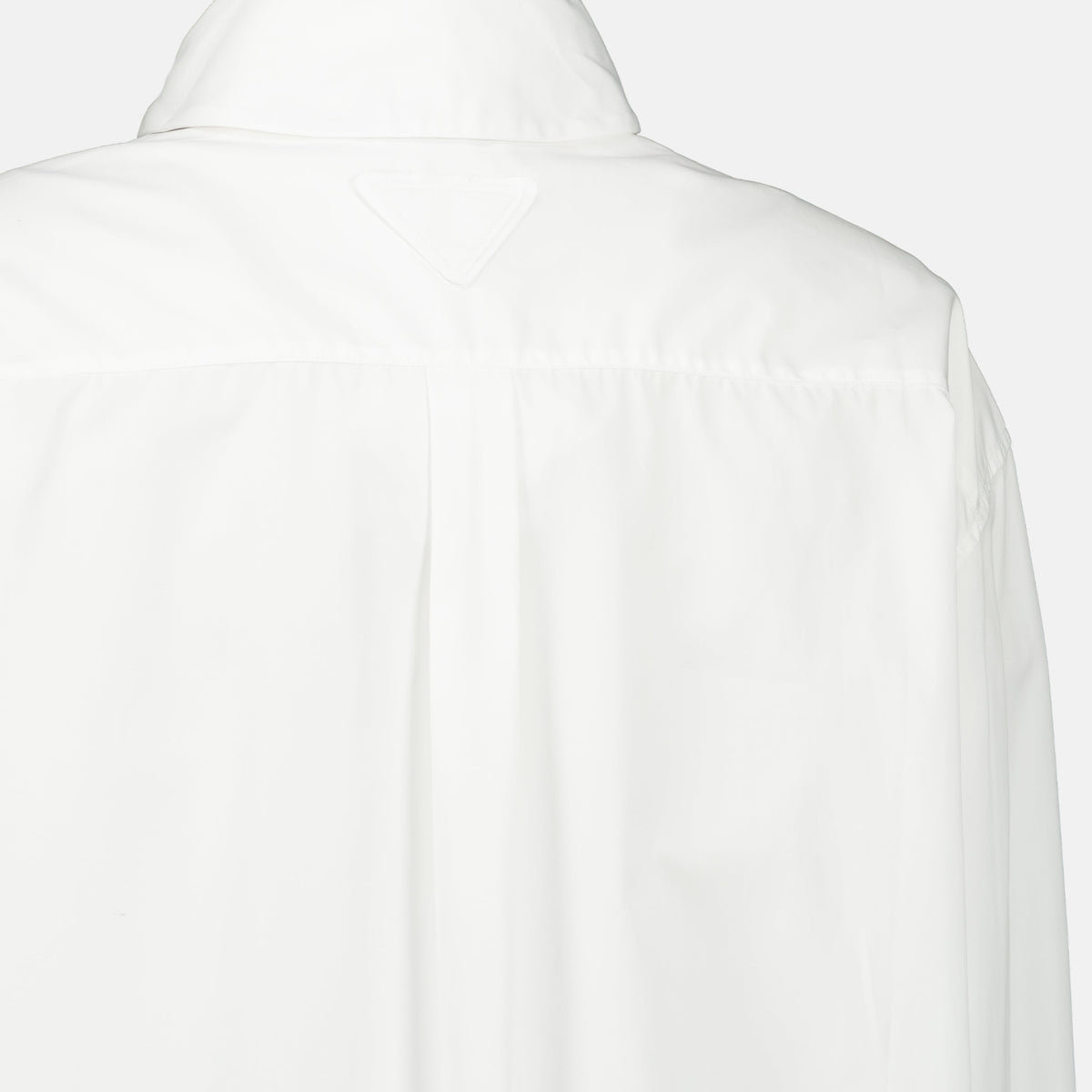 Weißes Oversize-Hemd aus Popeline