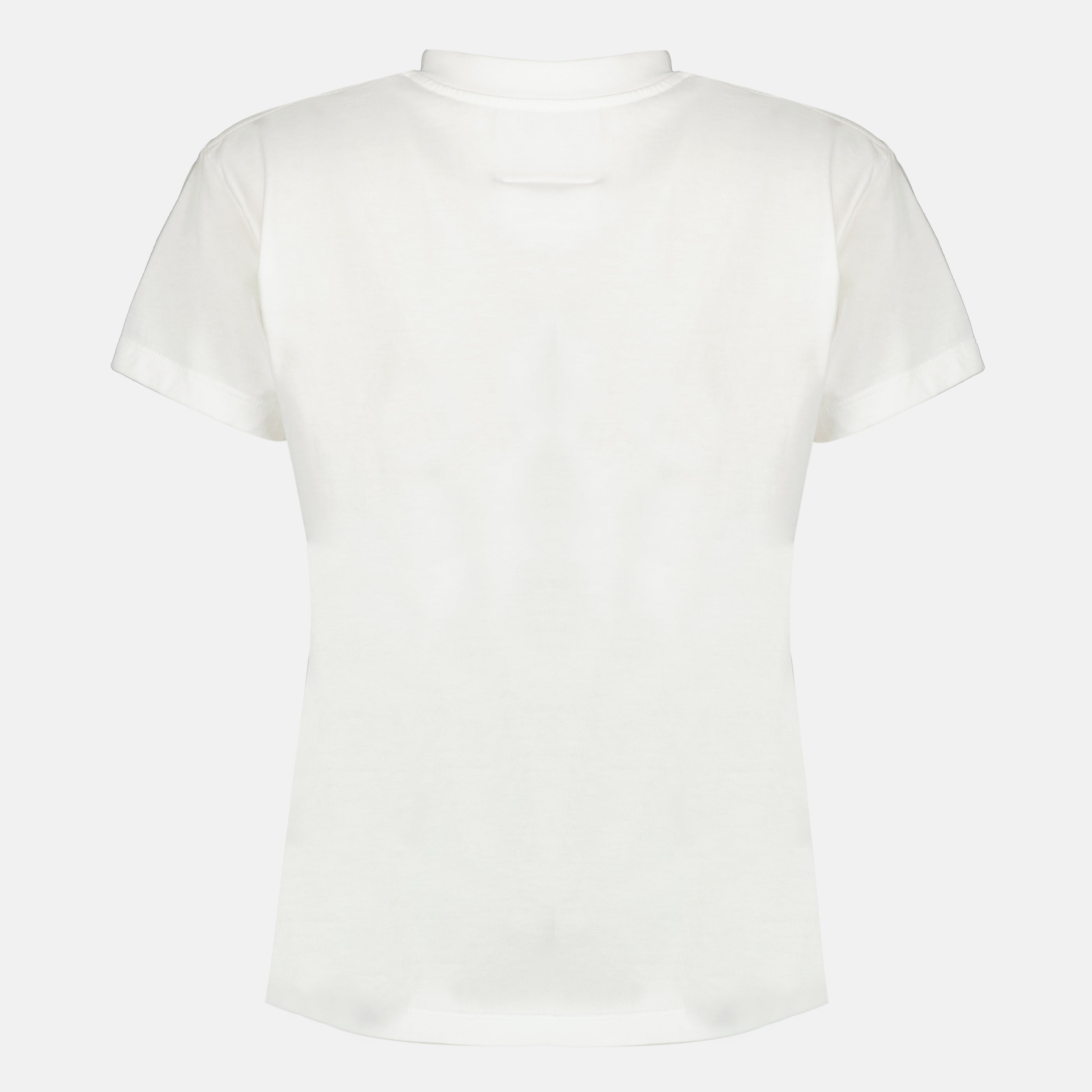 T-shirt Bianca Signature in Cotone
