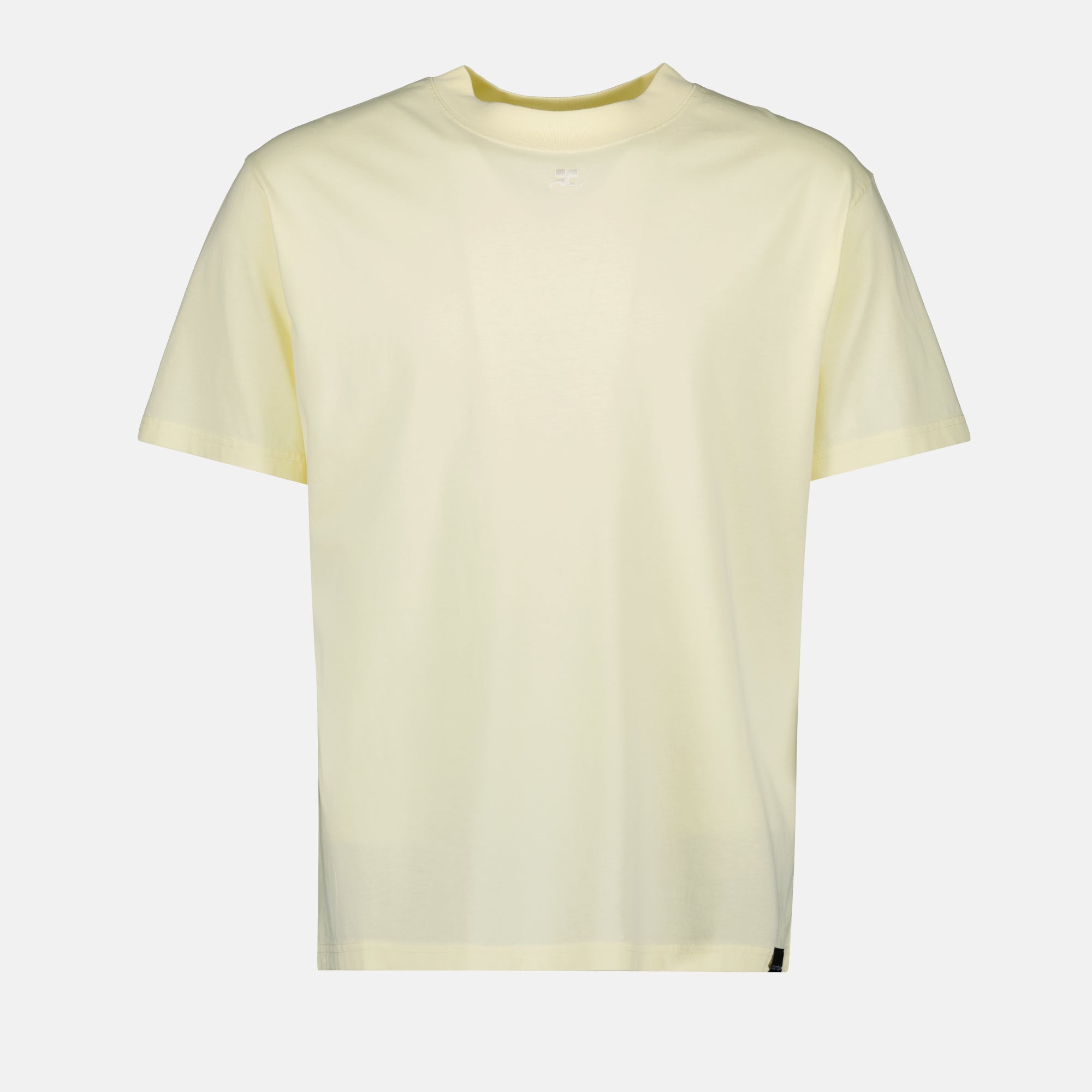 oversize yellow t shirt courreges men 15468832063868
