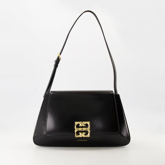 black leather bag, 4G Liquid, calfskin, designer accessory, Givenchy style