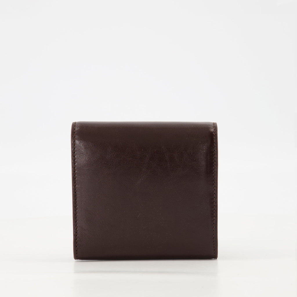 Bordeaux leather wallet, AMI Paris wallet, stylish accessories, practical wallet, luxury accessories