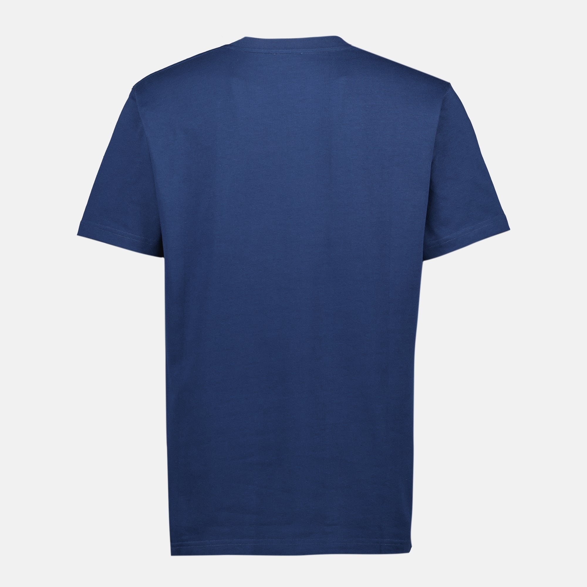 Dior T-shirt, CD Icon Tee, blue cotton T-shirt, men's casual wear, embroidered T-shirt