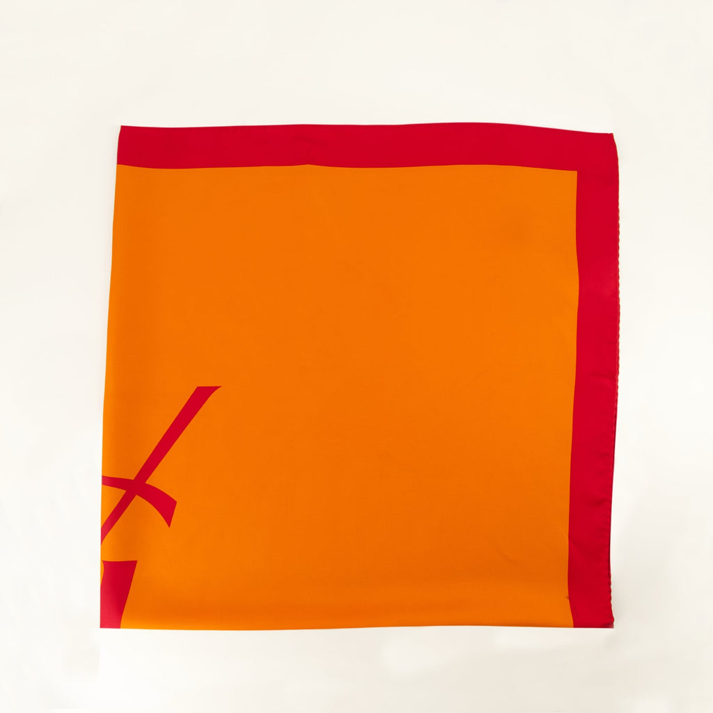 Carré de Soie Cassandre Orange