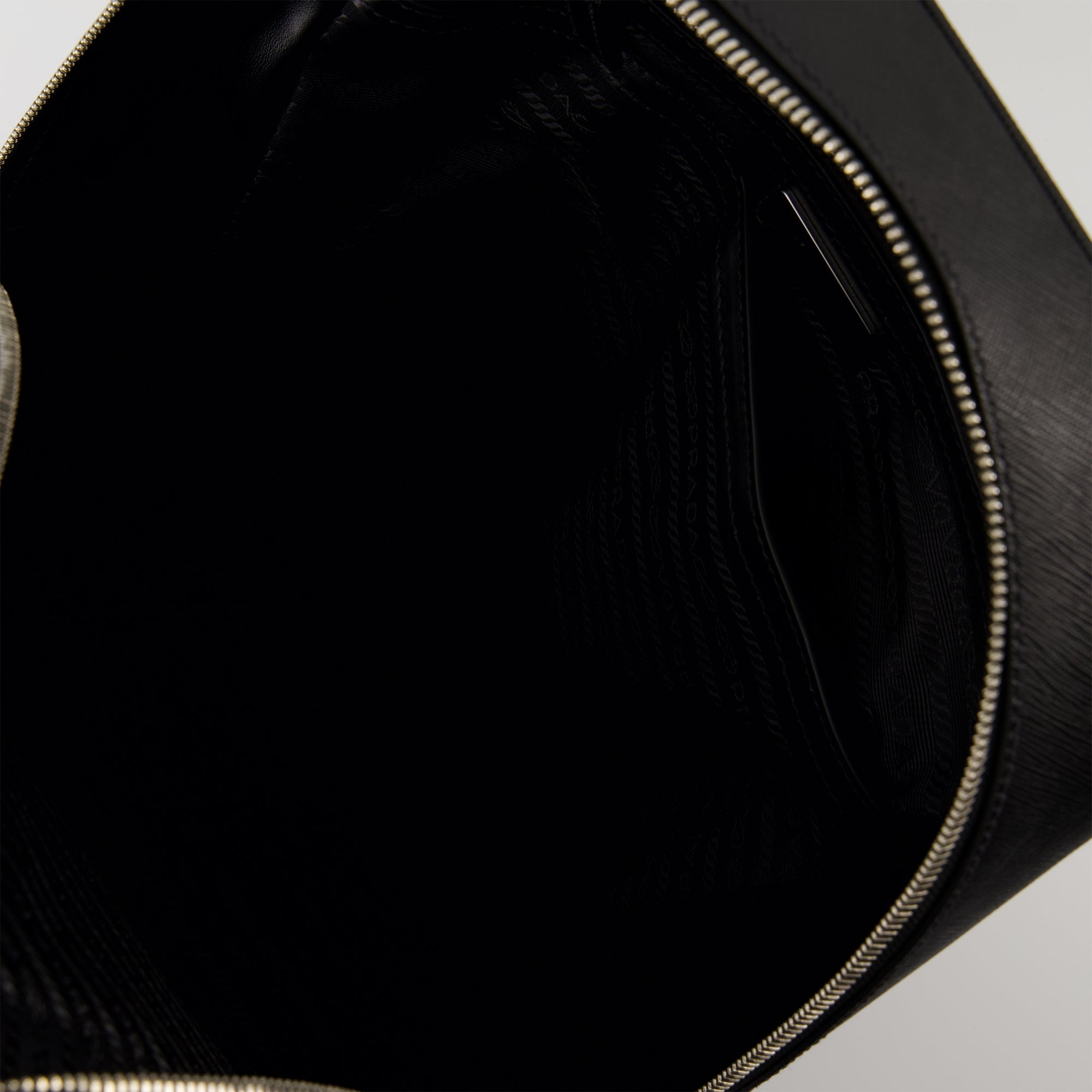 Prada backpack, Saffiano leather, black backpack, Re-nylon lining, luxury accessories