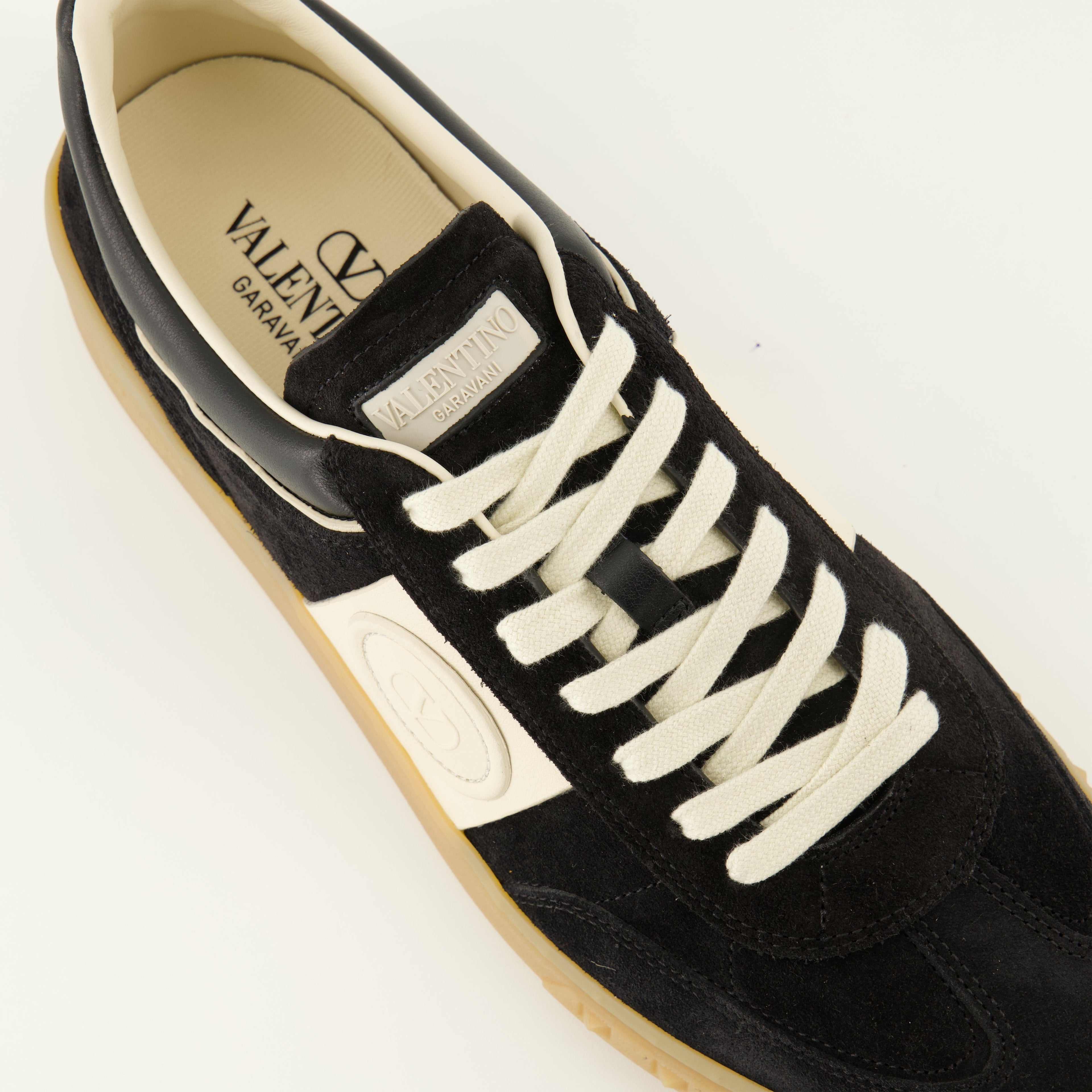 black leather sneakers, Valentino Garavani, modern footwear, men's sneakers, fashion sneakers