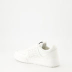 Image of White Leather Sneakers G4 by Givenchy for Women - Season Autumn-Winter 2024 - Back Right Three-Quarter View