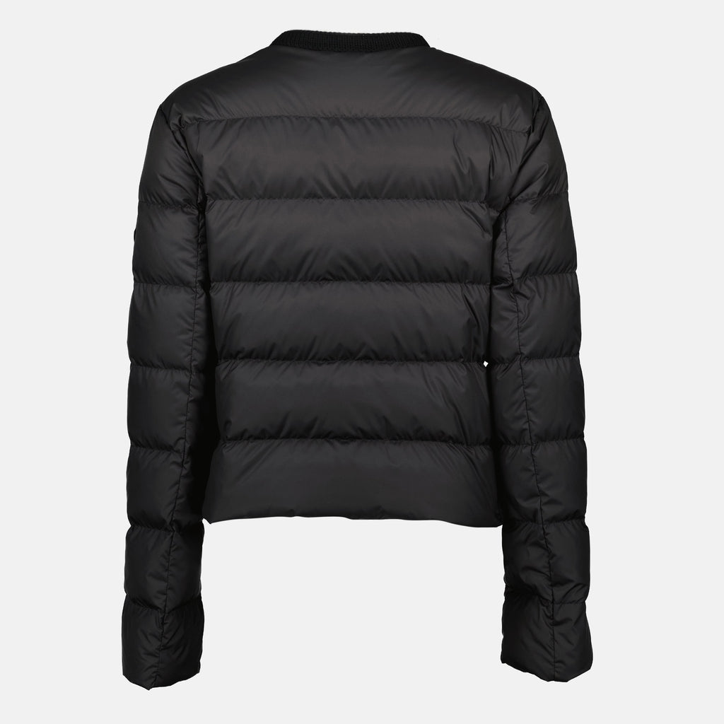 Mauvezin down jacket, Moncler black coat, Autumn-Winter collection 2025, designer down jacket, women's luxury outerwear