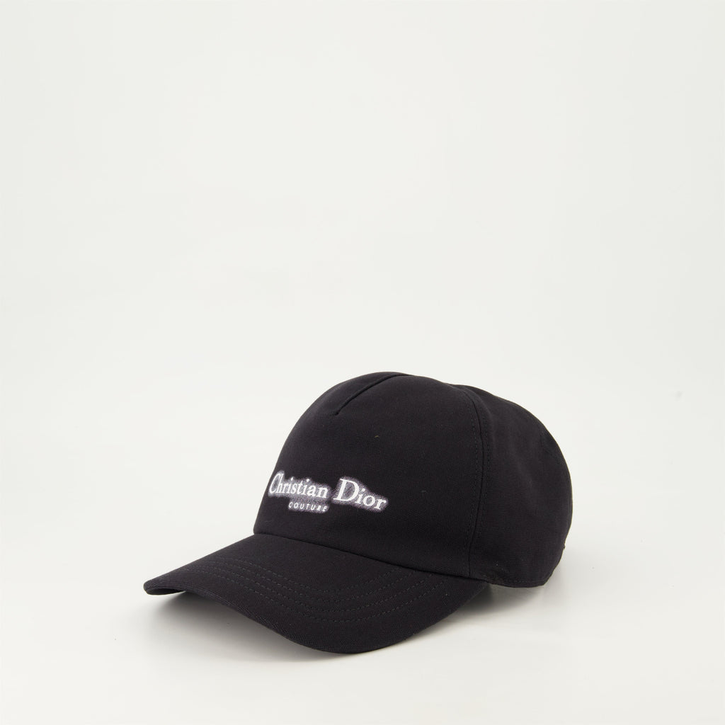 Black cotton cap, denim style hat, elegant men's accessory, casual headwear, Autumn-Winter collection