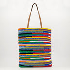 Imagem de uma Tote de Crochê Multicolorida da Miu Miu para Mulheres - Temporada Primavera-Verão 2026 - Vista Traseira