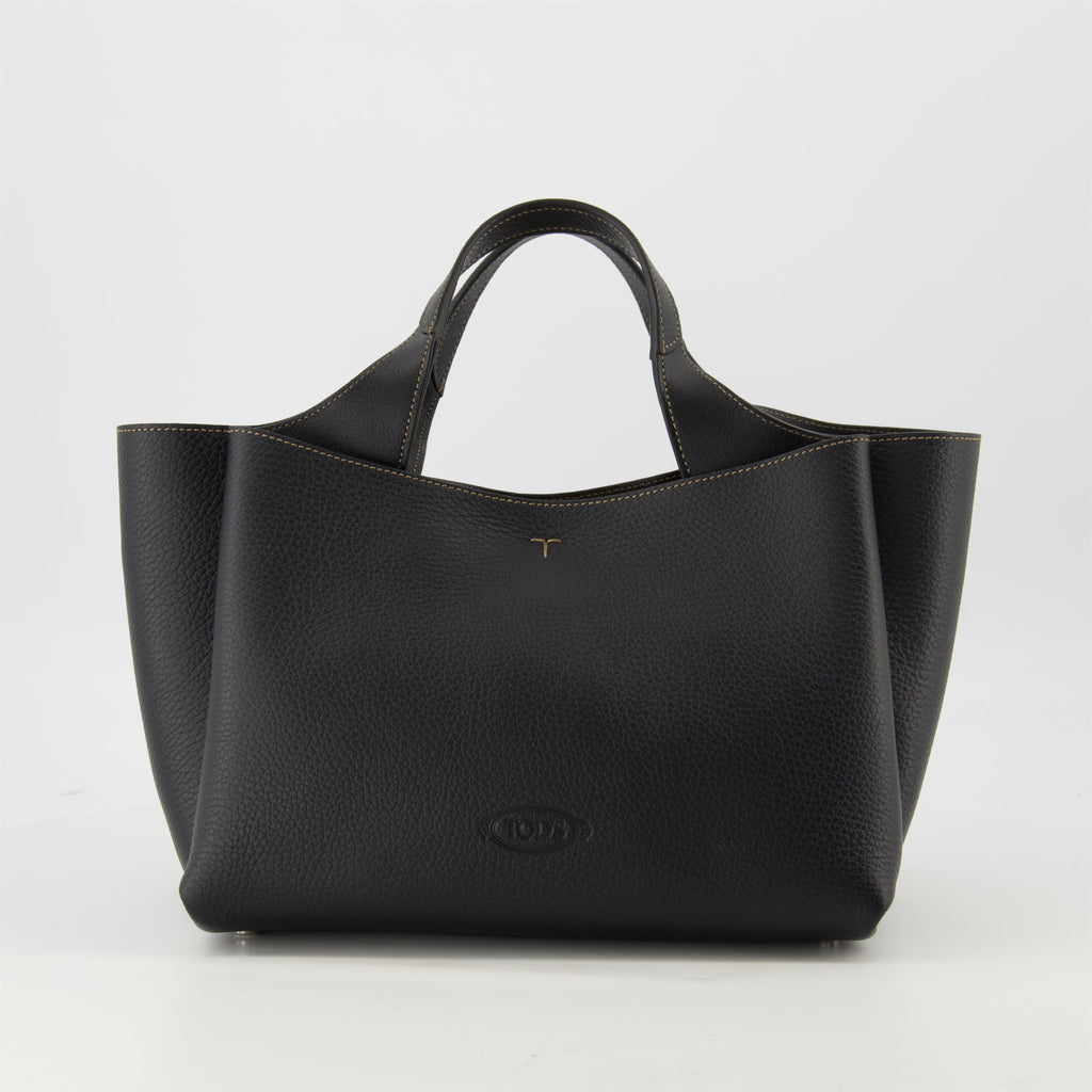 leather tote bag, Tod's stylish bag, designer handbags, calf leather tote, functional fashion accessories