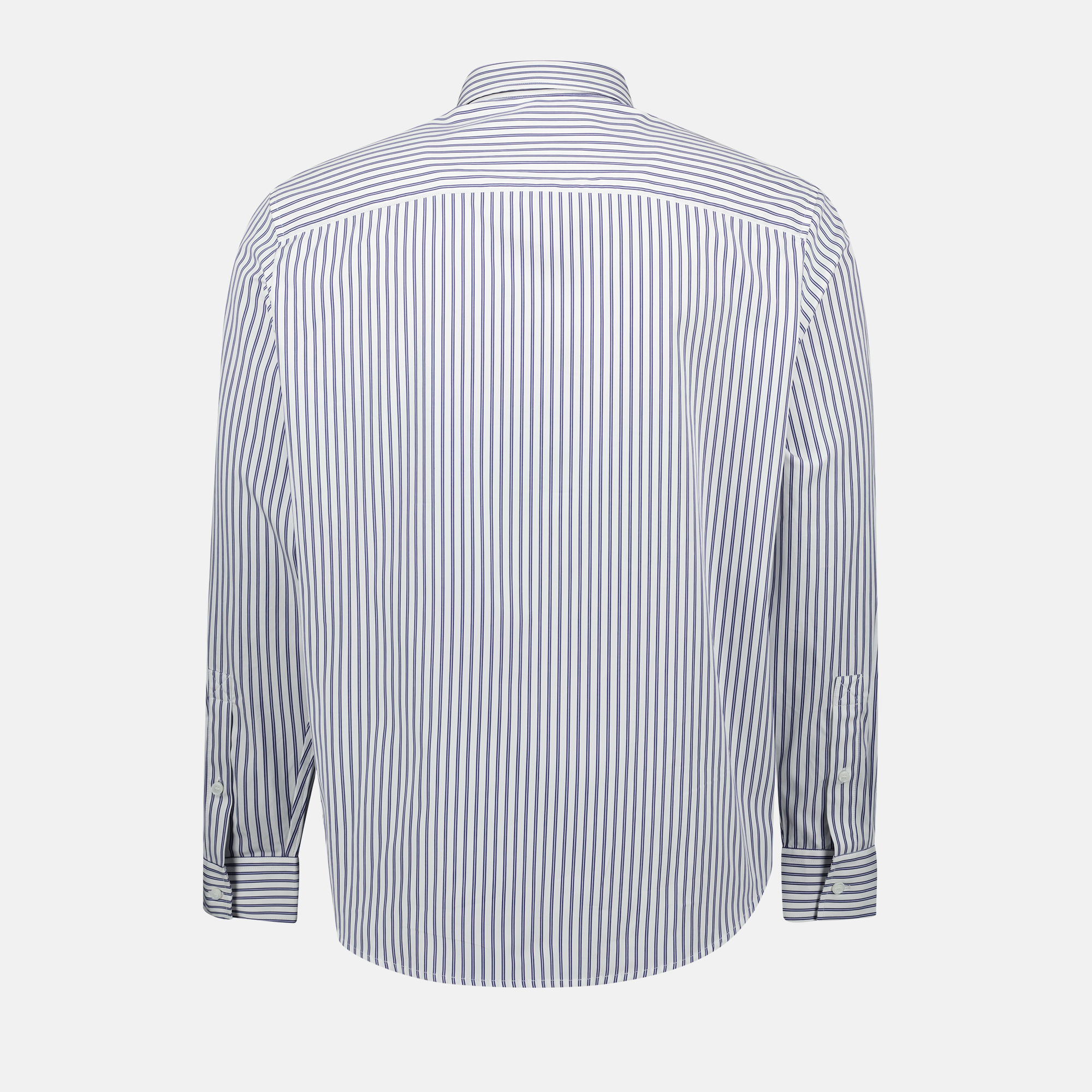 Burberry shirt, striped shirt, cotton shirt, blue and white shirt, classic collar shirt