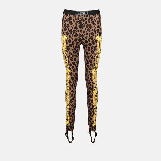 leopard print leggings, Wild Barocco, Versace leggings, luxury fashion, designer leggings