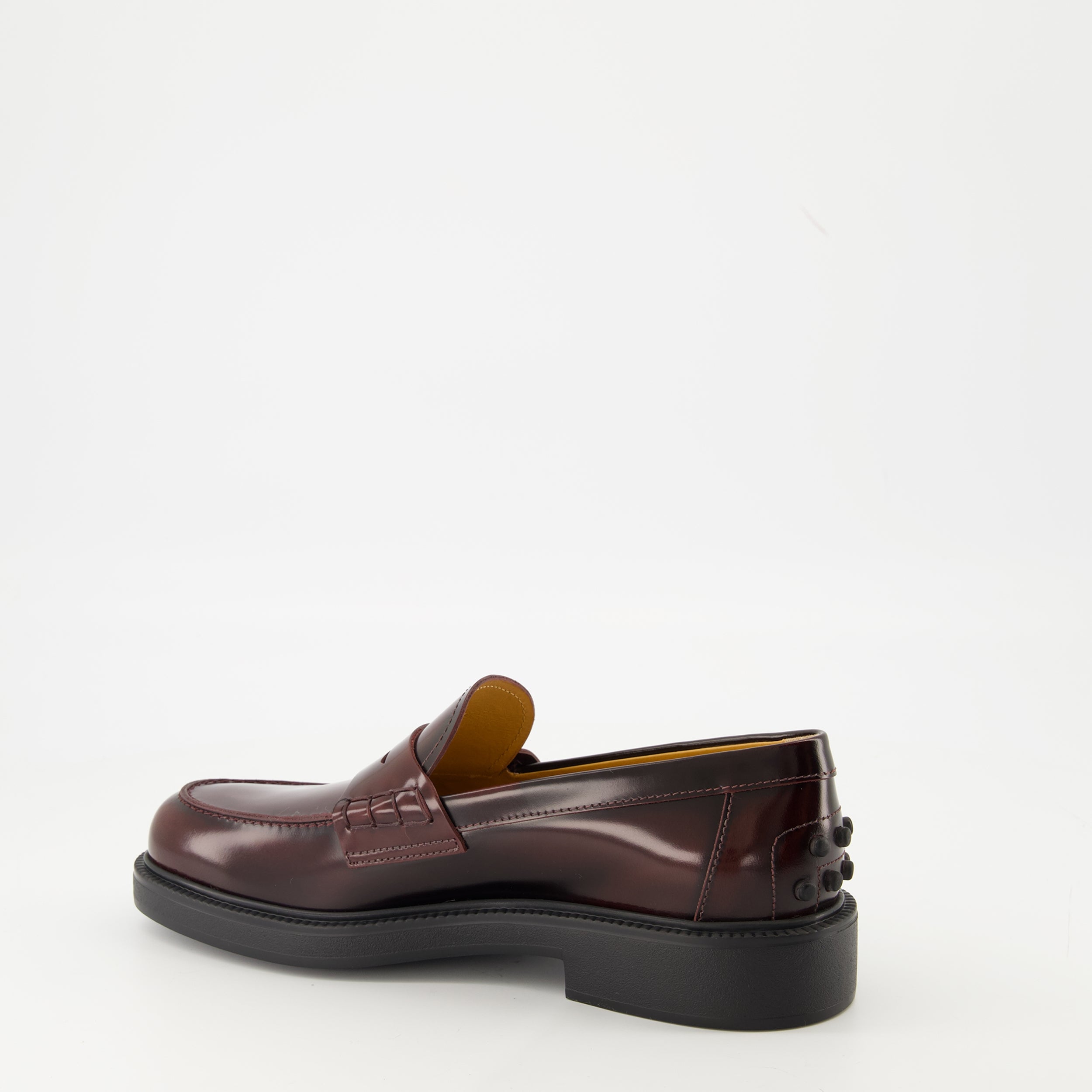 tods black leather loafers tods women 15494524830076