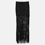 Midi Jersey and Lace Skirt