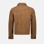 Image of Ami de Coeur Leather Jacket by Ami PARIS for Men - Season Autumn-Winter 2025 - Product detail view 1