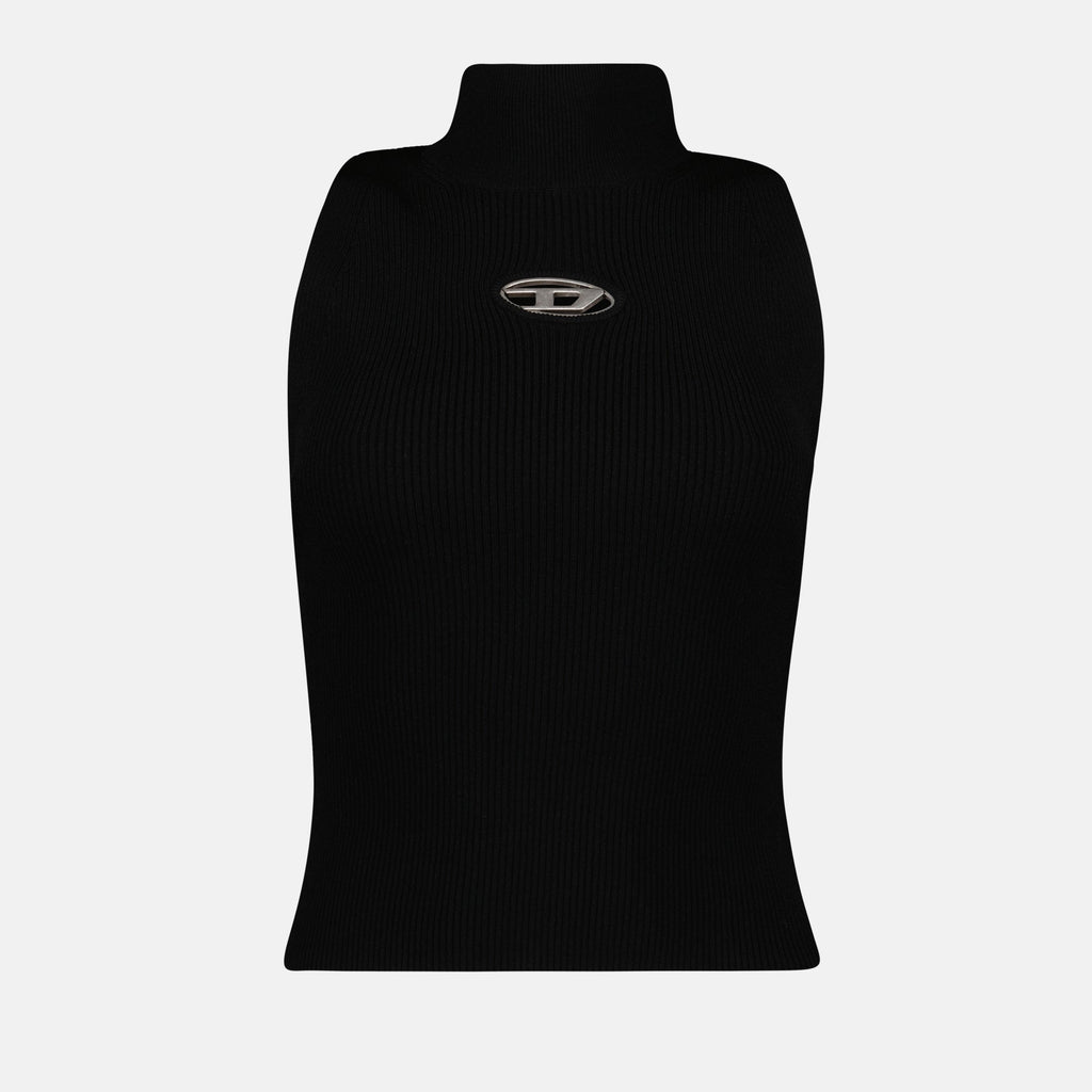 Imagem de top com gola alta da Diesel para Mulheres - Temporada Outono-Inverno 2024 - Vista Frontal