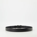 VLogo belt, black leather belt, adjustable belt, Valentino accessories, calf leather accessory