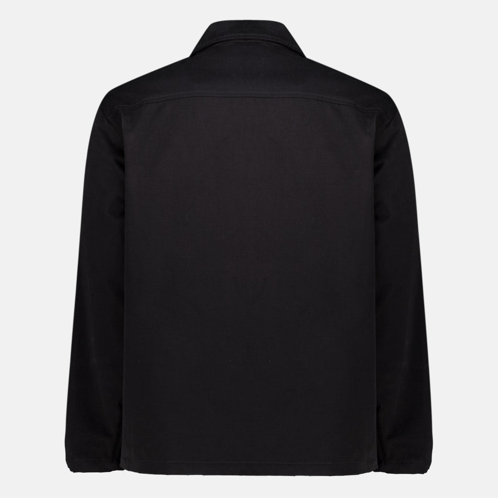 Schwarzes Overshirt aus Baumwolle