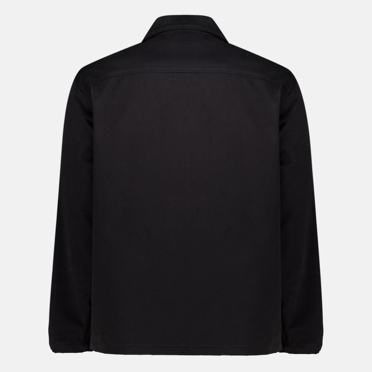 Schwarzes Overshirt aus Baumwolle