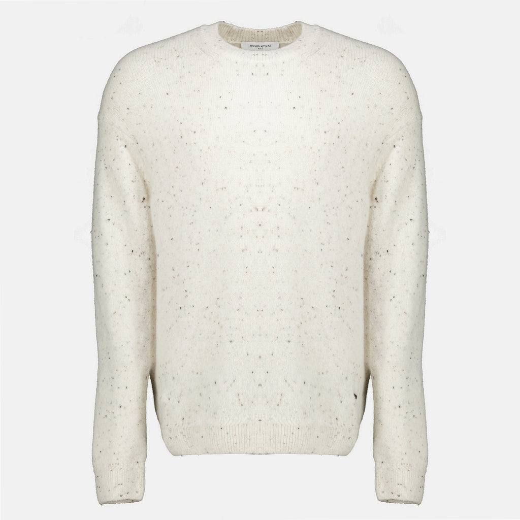 Pull en Maille Blanc - Maison Kitsuné