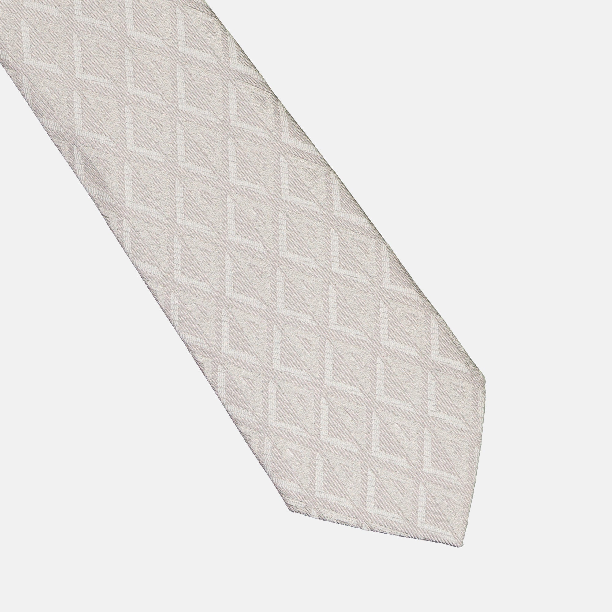 Dior tie, grey silk tie, luxury men’s accessories, diamond jacquard, Autumn-Winter 2024