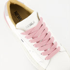 Luxury sneakers, White-rose leather sneakers, Lug sole sneakers, New Lab NL10, Spring-Summer 2024 footwear
