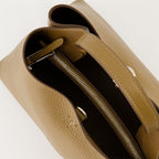 Tod's bag, Marron Sac Micro, grained calf leather, adjustable shoulder strap, luxury accessories